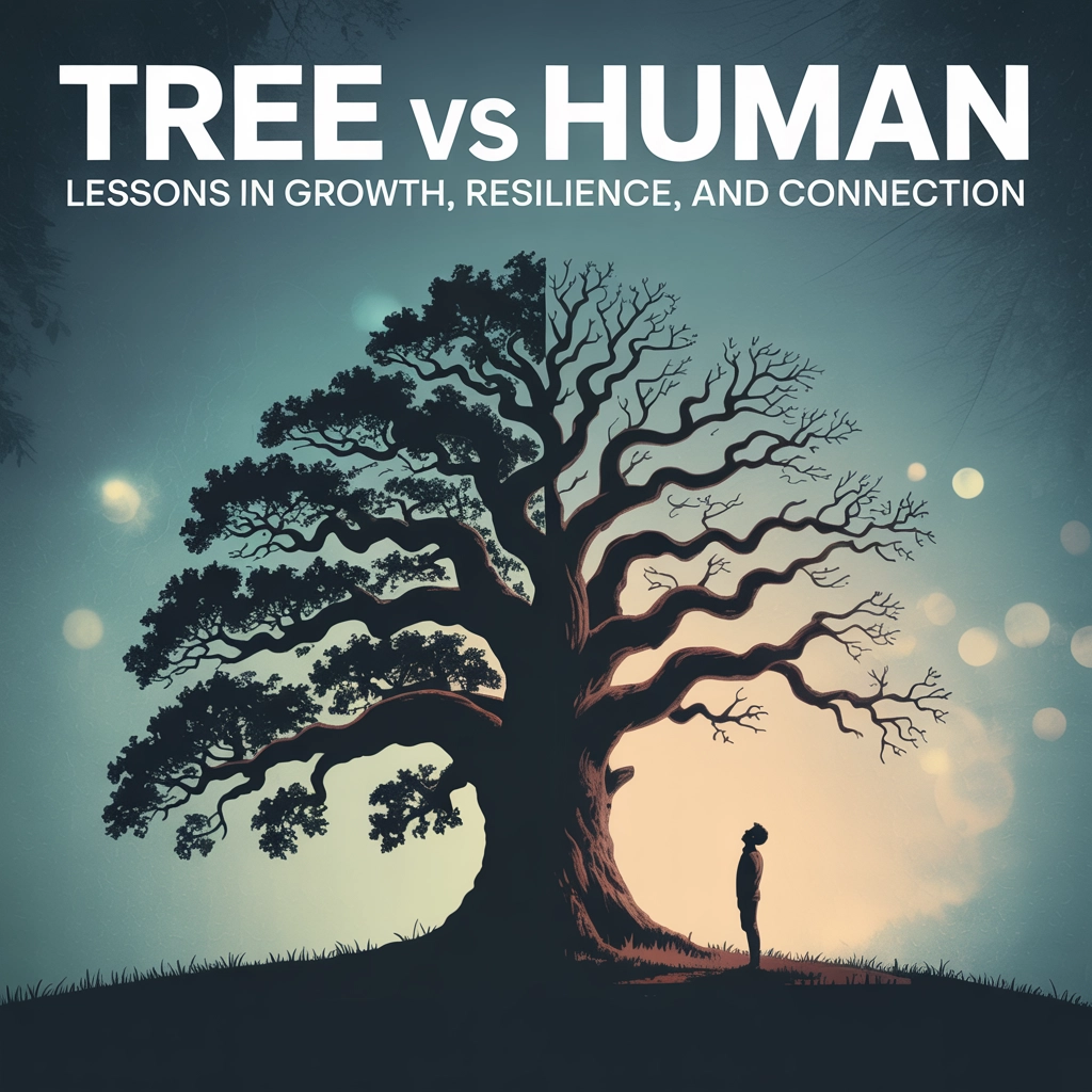 Tree vs Human: Lessons in Growth, Resilience, and Connection