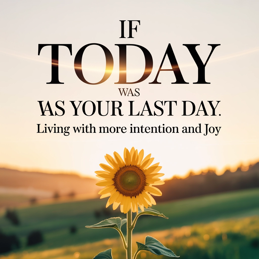 If Today Was Your Last Day: Living With More Intention and Joy