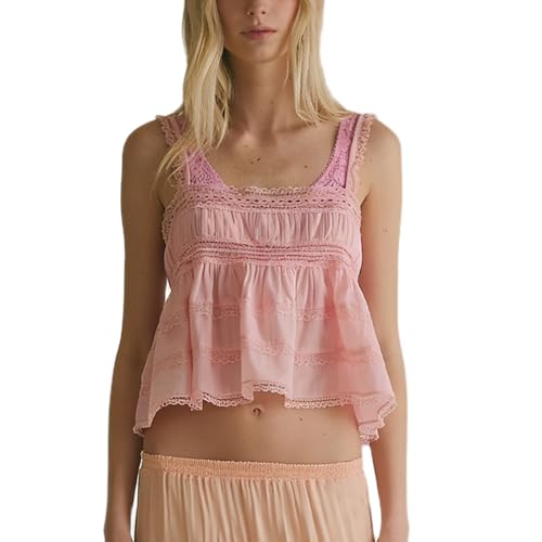 Women Y2K Solid Color Cami Top