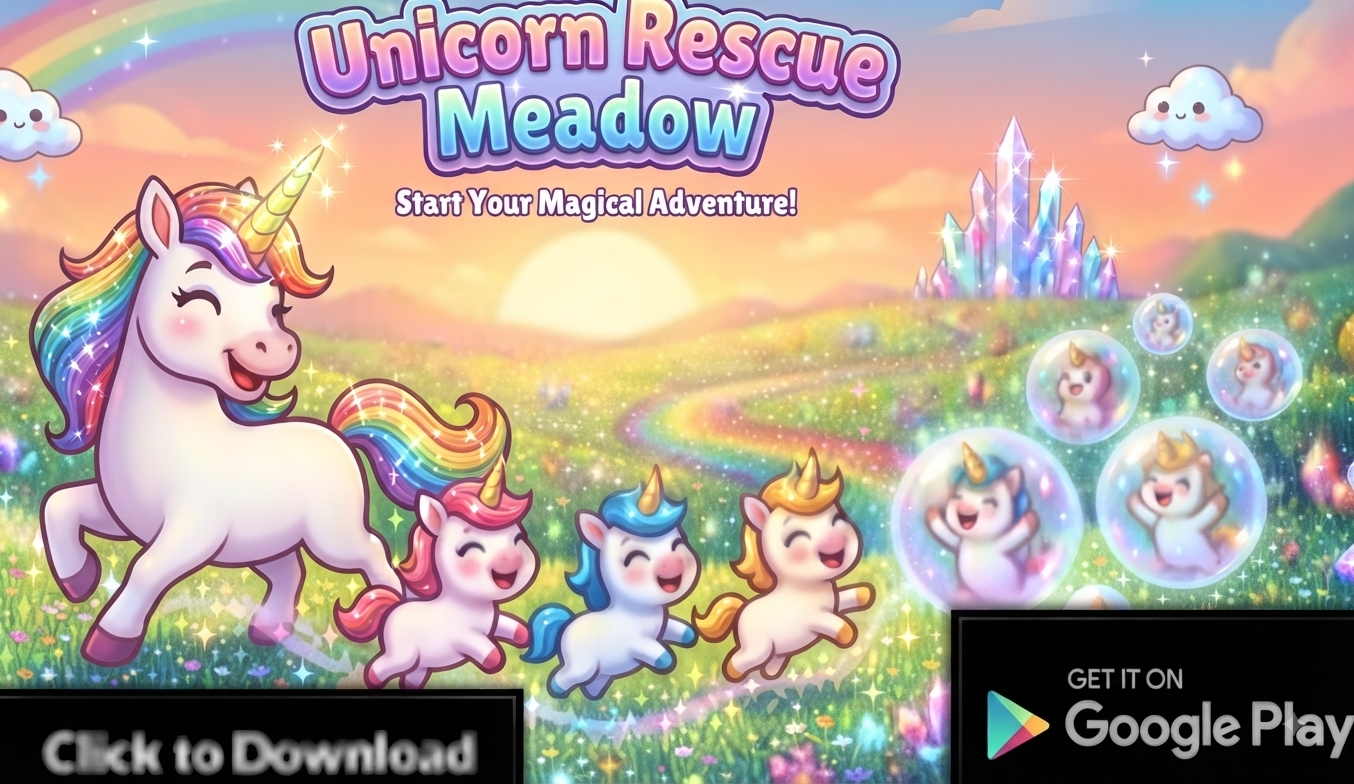 Meadow Unicorns: Rescue & Care gameplay screenshot